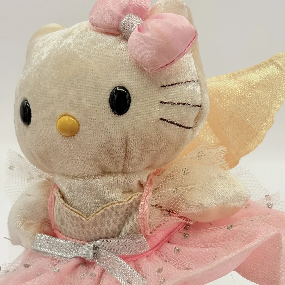 2002 Hello Kitty Sanrio‎ Beanie Plush NAKAJIMA PINK Angel Fairy Rare 6